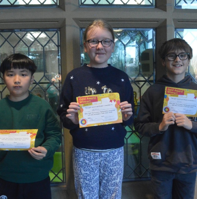 News » Three Pupils Awarded Gold In Primary Maths Challenge